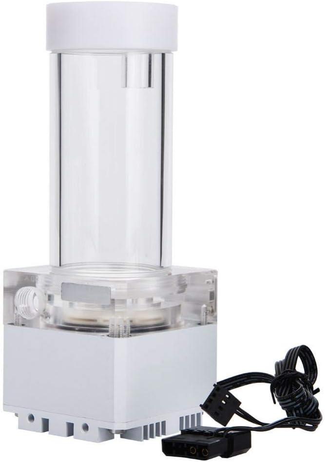 Pump/Reservoir Combo Water Cooling Kit, 800L/H PC Integrated Mute, G 1/4" Thread Port CPU System Heat Exchanger Tool for Corsair