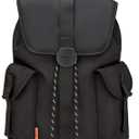 mixi Travel Laptop Backpack for Women & Men Carry On Backpack fits 16'' Laptop, Waterproof Lightweight Casual Hiking Weekender Bags Rucksack,17 Inch, Knight Black