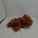 Lnoicy 20 Bundles Artificial Fall Mums,Faux Plants for Decoration,Plastic Flowers for Indoor Garden/Wedding/Farmhouse (Fall Orange)