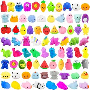 200Pcs Squishy Toys Bulk, Easter Egg Fillers Mochi Squishies, Kawaii Fidget Stress Relief Toys for Kids, Party Favors, Goodie Bag Stuffers, Classroom Prizes Rewards, Birthday Gifts for Boys Girls