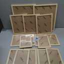 16 PCS Framed Woodland Nursery Wall Art Decor, Vintage Baby Girl & Boy Nursery Decor, Kid Toddler Room Bedroom Playroom Decor, Sage Green Animals Eclectic Gallery Wall Prints, Bear Duck Goose Rabbit  (12"x15" Framed)