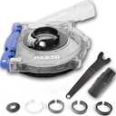 HERZO Dust Shroud for 5 inch and 4-1/2 inch Angle Grinder, Universal Surface Grinding Shroud,Transparent Polycarbonate