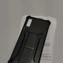 BLU C5L MAX Case Compatible for Blu C5l Max 2024 Phone Case Cover [with Tempered Glass Screen Protector] Hybrid Case [Folding Support Magnetic] [Frosted Anti-Fingerprint] Black