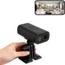 W9 Waterproof Mini Cam for Every Corner, Plug-Free Battery Life to Match, 4K Compact Smart Home Security Cameras, Portable Wireless WiFi Monitoring, with Remote ON/Off, for Outdoor & Indoor