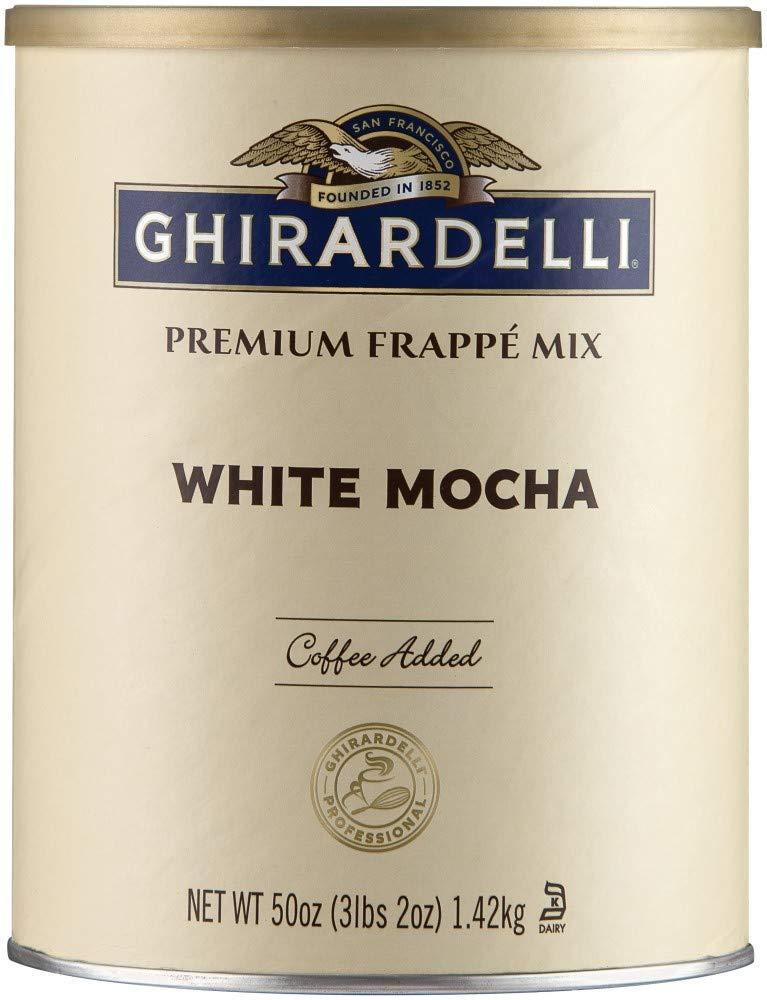 Ghirardelli Mix, White Mocha Frappe, 49.92 oz,(Pack of 1)