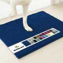 Muddy Mat | Super Absorbent Door Mat Indoor, Microfiber Quick Dry Chenille Entryway Rug, Non-Slip Front Door Mat, Indoor Mats for Entryway, Machine Washable Pet Rug, Navy Blue Medium 30"X19"