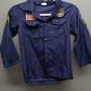 Police Officer Costume for Kids, Cop Costume Outfit Set with Toy Accessories, Halloween Costumes for Boys (M(5-7Y), 10pcs Police Costume Kit (Silver Cap)), M