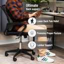 Mind Reader Lumbar Support Cushion for Office Chair and Car Seat, Memory Foam and Cooling Gel Core, Air-Cloud Technology, 15.5" L x 3.75" W x 14.25" H, Black, Back Rest