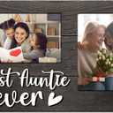 Aunt Gifts, Mothers Day Aunt Gift from Niece, Birthday Gift for Auntie from Nephew 3D Photo Frame Hold 4x6 Inches Two Photos - Great Picture Frames Present
