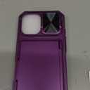 for iPhone 17 Wallet Case with Camera Cover, Card Holder (4-5 Cards), Military Grade Protection, Heavy Duty Shockproof Women Men Protective Phone Case for iPhone 17 6.3" 2025, Dark Purple