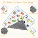 Baby Play Mat for Floor Playpen - 50" X 50" Playpen Mat,Thick One-Piece Crawling, Odorless Floor Mat, Non-Slip Cushioned Baby Playmat for Infants,Babies,Toddlers. Foldable and Machine Washable