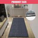 Kuyal Front Door Mat, 4'x8' Indoor Outdoor Entrance Mat, Commercial Floor Mats Inside Outside Entrance, Heavy Duty Durable Welcome Mats, Rubber Backing Non Slip Outdoor Mats for Entryway,Dark Gray, 48" x 96"