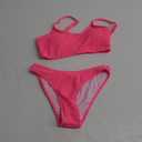 Bikini Sets for Women Sexy Casual Spaghetti Strap Plain Color Bikini Set Bathing Suit, S