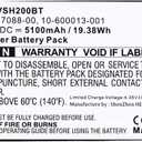 Replacement Battery for Vivint Smart Hub Control Panel,VS-SH2000-C00,12047088-00,10-600013-001(5100mAh / 19.38Wh)