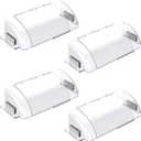 Air Vent Deflectors 4-Pack Set of Super Strong Magnetic Heat-Resistant, Floor Vent Deflectors Easily Adjustable from 8 to 14 Inches,Vent Deflectors for Vents/Walls/Ceilings/Floors