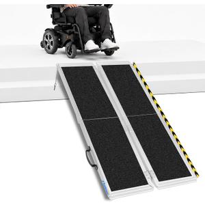 Ruedamann 5FT Ramps for Wheelchairs for Home, 800 lb Capacity