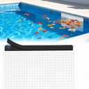 Upgraded Magnetic Pool Skimmer Guard, Skimmer Net Cover Protector to Catch Leaves Debris Insects, New Magnet Design Easy Install & Removable, Prevents Skimmer Clogging Blockage