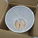 Small Lamp Shades Set of 2, White Clip On Lamp Shades for Table Lamps-4" Top x 5" Bottom x 6" High, Mini Barrel Fabric Lampshades for Table Chandeliers Sconce Wall Floor Lamp Replacement