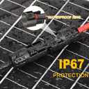2 Pairs Solar Connectors Y Branch 20A Cable Parallel Adapter Cable Wire Plug Tool Kit for Solar Panel(M/FF+F/MM)