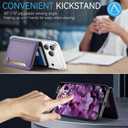 Vinich for MagSafe Wallet Magnetic RFID Blocking Card Holder Compatible with MagSafe Phones and Cases, Strong Magnet Minimalist Phone Wallet for iPhone 17/16/15/14/13/12/ Pro/Max/Plus, Purple