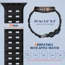 Adorve Compatible with Apple Watch Ultra 3/2/1 Band 49mm for Men - Ocean Sport Strap Rugged Waterproof Silicone Replacement Bands for iWatch Series 11 10 9 8 7 6 5 4 3 2 1 SE 46mm 45mm 44mm 42mm