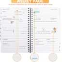 3 x Planner 2025-2026,Academic Year Weekly and Monthly Calender Planner, July 2025 - June 2026,Spiral Notebook A5 (6.3" x 8.5") Perfect for Teacher, Student,Office,School Supplies (Oranger)