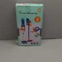 3-in-1 Kids Vacuum That Really Works  Working Toddler Vacuum Cleaner with Real Suction, Montessori Pretend Play Cleaning Toy Gift Set for Boys and Girls Ages 3+ (Blue)