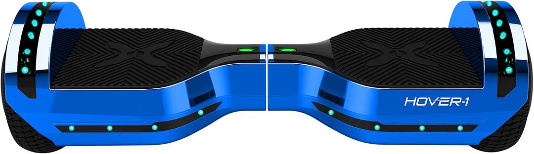 Hover-1 Chrome Electric Hoverboard | 6MPH Top Speed, 6 Mile Range, 4.5HR Full-Charge, Built-In Bluetooth Speaker, Rider Modes: Beginner to Expert