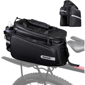 Bike Trunk Bag Bike Pannier Bag Bike Rack Bag Rear Seat Bag Handbag for Bicycle Cargo Rack Saddle Bag Luggage Bag Bicycle Commuter Bag Shoulder Bag
