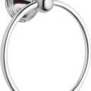 Moen Preston Collection Polished Chrome Bathroom Hand-Towel Ring, Wall Mounted Towel Holder, DN8486CH