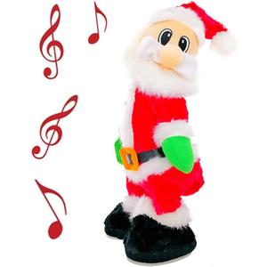 Twerking Christmas Santa Musical Doll,Dancing and Singing Xmas Plush Electric Toy Funny Gift(English Song)