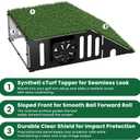 Golf Simulator Projector Cover Enclosure with Turf - Heavy Duty Floor Mounted Golf Sim Enclosure with Quiet Cooling Fan- Total Protection for Your Simulation Setup