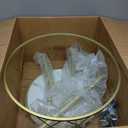 Gold Moveable Tree Metal Coat Rack with Basket Freestanding 65"