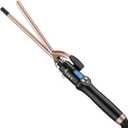 Small Curling Iron 3/8 Inch, Thin Curling Wand for Short Hair, 9mm Long Barrel Ceramic Hair Curling Iron