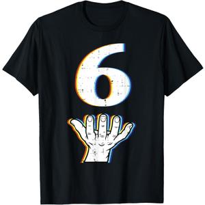 Number 6 Halloween Costume Men Women Kids T-Shirt, M