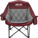 Overmont Oversized XL Camping Chair for Adults 500 lb Support, 23 inches x 22 inches x 37 inches