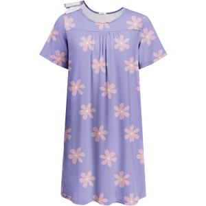 Deyeek Hospital Gowns for Women Tear Away Snap Open Back Dress Post Shoulder Surgery Dresses Soft Adaptive Clothing Nightgown (Blue, XXXL)