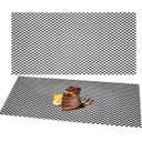 Gisafai 2 Pcs 24" X 12" X 9 Gauge Steel Expanded Metal Sheet, Black