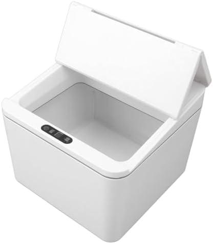 Automatic Trash Can, 4L Intelligent Sensing Trash Can with Foldable Lid, Automatic Lifting and Closing Touchless Trash Can, for Office Desktop Bedside Table Bathroom
