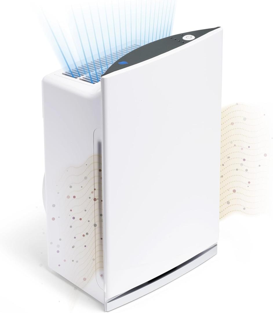 Intellipure Compact HEPA Air Purifier for Wildfire Smoke, Allergies, Dust, Mold, Pet Dander, Removes 99.9% of Airborne Particles