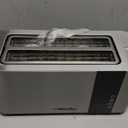 Mueller UltraToast Full Stainless Steel Toaster 4 Slice, Long Extra-Wide Slots for Bagels and Waffles, 6 Browning Levels, LED Display, Cancel/ Defrost/ Reheat Functions & Removable Tray, Kitchen Gadgets