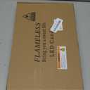 kakoya Flickering Flameless Candles, Battery Operated Acrylic LED Pillar Candles with Remote Control and Timer,Set of 9 (Ivory)