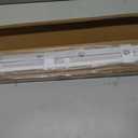 No Drill Cordless Vinyl Mini Blinds,White,30.5" W x 36" H