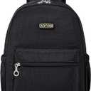 AOTIAN Mini Lightweight 11.8 Inch Backpack Durable Travel Hiking Women and Girls Small Daypack, 7 Liters Black