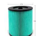 17912 & 9-17912 HEPA Vacuum Filter Compatible with Craftsman, Filter No.9-17912 fits 5, 6,8,9,12,14,16 and 32 gal vacs or larger made after 1988