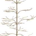 Red Co. Ornament Tree Christmas Dcor/Jewelry and Accessory Display in Gold Finish - 36" h