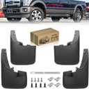 Mud Flaps for 2011-2016 Ford F250 F350 F450 F550 Super Duty with Fender Flares Accessories, Mudguards Upgraded All Weather Wheel Splash Guards Mud Guards Exteriores Body Kit, Front & Rear 4pcs