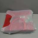 Sunnymove 6 Pcs Large Reusable Christmas Burlap Tote Bags with Handles Bulk 14 x 12.6 x 5.9 Inch Christmas Red and Green Gift Bags with Ribbon for Xmas Holiday Presents Party Grocery Shopping Wedding