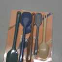 5 Pieces Silicone Spatula Set, Food Grade Rubber Spatula, Upgrade Strong Handle with Ergonomic Grip, Heat Resistant Up to 600F for Nonstick Cookware, Cooking (Neutral)