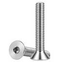 1/4-20 x 1-1/2" Flat Head Socket Cap Screws Countersunk Bolts, Stainless Steel 18-8 (304), Bright Finish, DIN 7991, Full Thread, Allen Socket Drive, 30 PCS